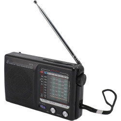 Radio Portable Compacte Multibande AM/FM/SW avec Antenne Rétractable, Idéale pour Le Camping, la Pêche et Les Personnes âgées.