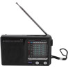 Radio Portable Compacte Multibande AM/FM/SW avec Antenne Rétractable, Idéale pour Le Camping, la Pêche et Les Personnes âgées.