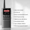 Choyong wt2 radio internet intelligente multi-bande wifi/4g, am/fm et récepteur radio portable à ondes courtes radio longue port