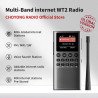 Choyong wt2 radio internet intelligente multi-bande wifi/4g, am/fm et récepteur radio portable à ondes courtes radio longue port