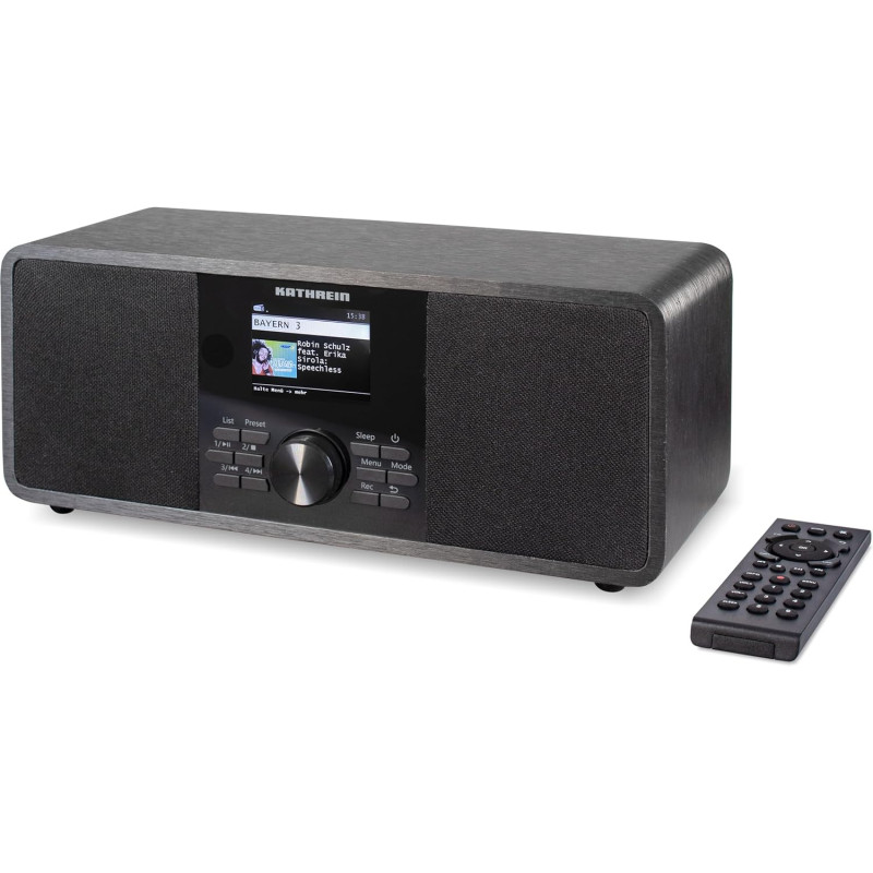 Kathrein dab+ link s12 – radio dab+/internet (stéréo, 2 × 15 w, bleutooth audio streaming et fonction d’émission, services de st