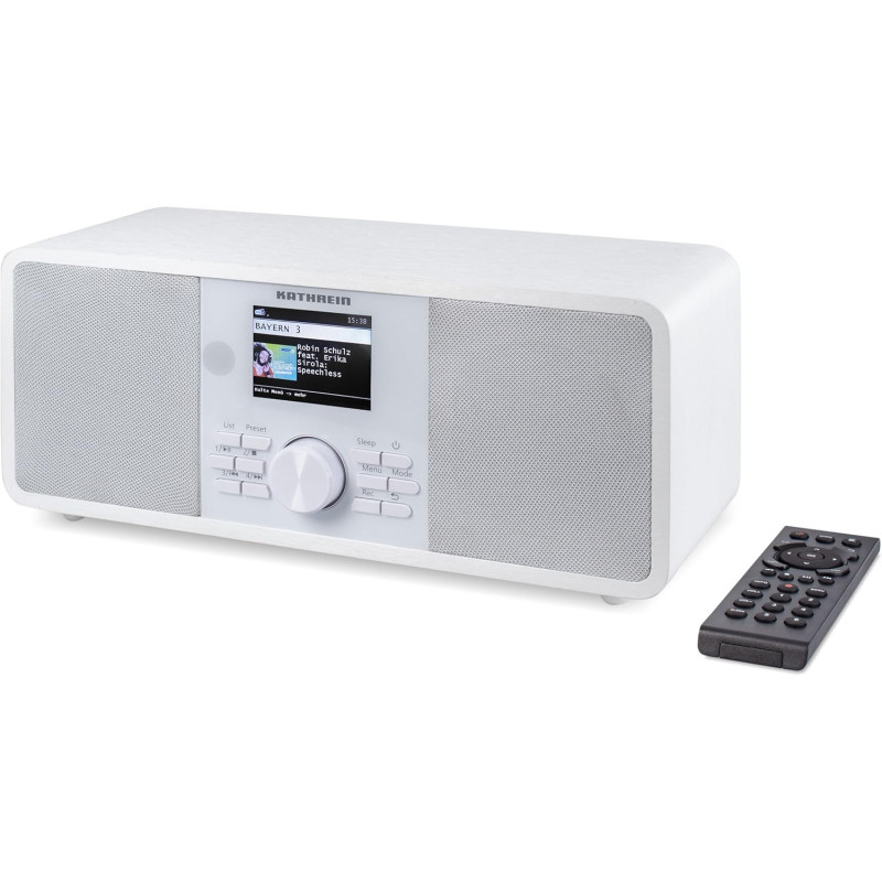 Kathrein dab+ link s12 – radio dab+/internet (stéréo, 2 × 15 w, bleutooth audio streaming et fonction d’émission, services de st