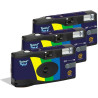GT PHOTO GT27FL Realishot Flash - Pack de 3 Appareil Photo Jetable 35mm avec Flash, 27 Poses, Idéal pour Événements, Voyages et 