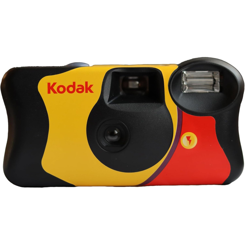 Appareil Photo Jetable KODAK FUNSAVER - 27 poses ( 800 Iso ) avec Flash Incorporé - Usage Sortie et Mariage