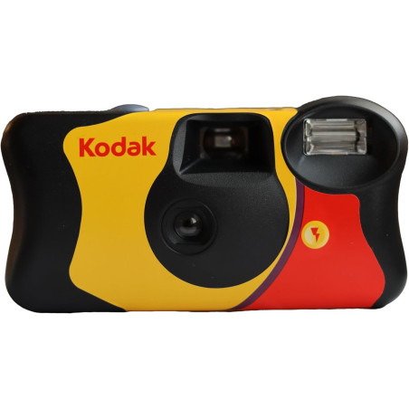 Appareil Photo Jetable KODAK FUNSAVER - 27 poses ( 800 Iso ) avec Flash Incorporé - Usage Sortie et Mariage