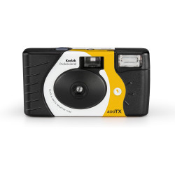 KODAK Professional Tri-X 400 27 - Appareil Photo Jetable avec Flash Intégré, Film Noir et Blanc 24mm, ISO 400, 27 Expositions, I
