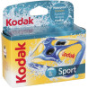 Kodak Sport - Appareil Photo Jetable Étanche jusqu'à 15m, 27 Poses, Film Couleur 35mm, Coque Résistante aux Chocs et Exposition 