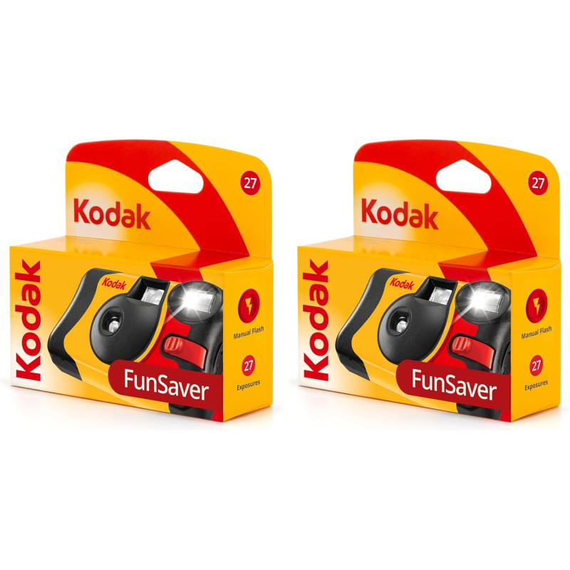 Kodak 3920949 FunSaver Appareil Photo jetable (Lot de 2)