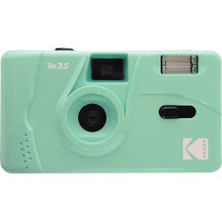 KODAK M35 DA00234 - Appareil Photo Rechargeable 35mm, Objectif Grand Angle Fixe, Viseur Optique, Flash Intégré, Pile AAA – Vert 