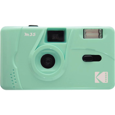 KODAK M35 DA00234 - Appareil Photo Rechargeable 35mm, Objectif Grand Angle Fixe, Viseur Optique, Flash Intégré, Pile AAA – Vert 