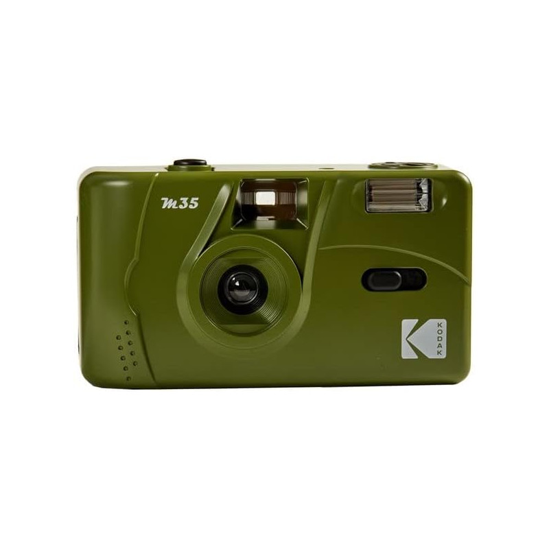 KODAK M35 DA00254 - Appareil Photo Rechargeable 35mm, Objectif Grand Angle Fixe, Viseur Optique, Flash Intégré, Pile AAA – Vert 