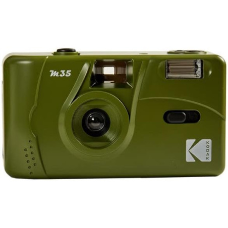 KODAK M35 DA00254 - Appareil Photo Rechargeable 35mm, Objectif Grand Angle Fixe, Viseur Optique, Flash Intégré, Pile AAA – Vert 