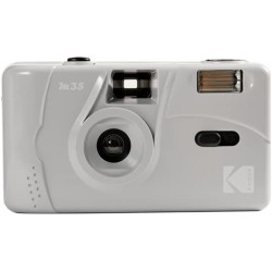 KODAK M35 DA00255 - Appareil Photo Rechargeable 35mm, Objectif Grand Angle Fixe, Viseur Optique, Flash Intégré, Pile AAA – Gris