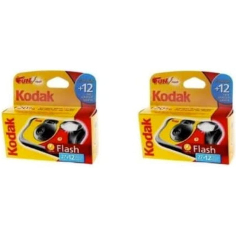 Appareil photo jetable Kodak Fun Flash - 39 poses, lot de 2