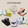 Polaroid now gen3 - pebble blanc + color film bundle (16 photos)