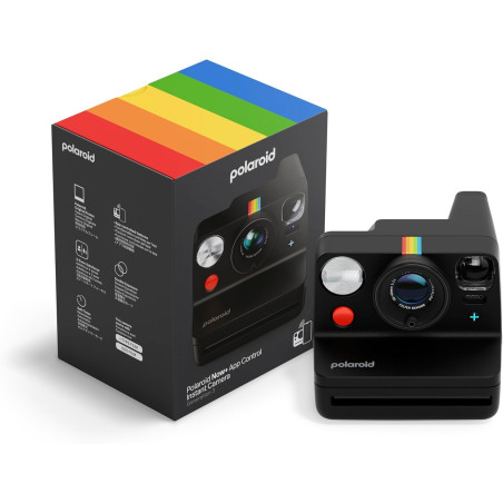 Polaroid - now+ génération 3 - appareil photo instantané connecté bleutooth - noir (9160)