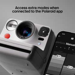 Polaroid - now+ génération 3 - appareil photo instantané connecté bleutooth - noir (9160)
