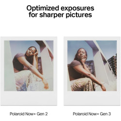 Polaroid - now+ génération 3 - appareil photo instantané connecté bleutooth - bleu arctique (9163)