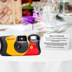 Lot d'appareils photo jetables – Comprend 10 paquets d'appareils photo Kodak Funsaver à usage unique 35 mm avec 27 poses et cart