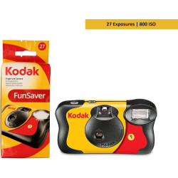 Kodak 8617763 - FunSaver Camera, 800 Speed - 27 Exposure Film - Warranty: 1Y