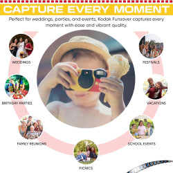 Kodak 8617763 - FunSaver Camera, 800 Speed - 27 Exposure Film - Warranty: 1Y