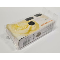 PHOTO PORST Lot de 3 appareils photo jetables 1A Édition rose de mariage jaune avec flash, piles et film (lot de 3, 27 prises ch