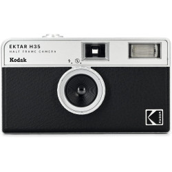 Kodak EKTAR H35 Caméra vidéo Demi-Format 35 mm, réutilisable, sans Mise au Point, léger, Facile à Utiliser (Noir) (Film et Pile 