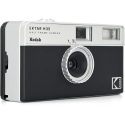 Kodak EKTAR H35 Caméra vidéo Demi-Format 35 mm, réutilisable, sans Mise au Point, léger, Facile à Utiliser (Noir) (Film et Pile 