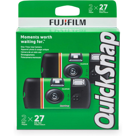 Fujifilm QuickSnap Flash 400 Lot de 2 appareils Photo à Usage Unique