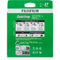 Fujifilm QuickSnap Flash 400 Lot de 2 appareils Photo à Usage Unique
