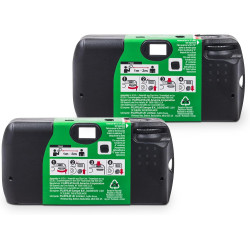 Fujifilm QuickSnap Flash 400 Lot de 2 appareils Photo à Usage Unique