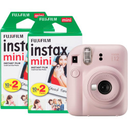 Fujifilm Instax Mini 12 Appareil Photo instantané avec Pack de 40 Films Rose Fleur