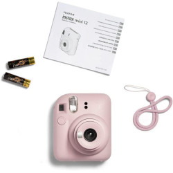 Fujifilm Instax Mini 12 Appareil Photo instantané avec Pack de 40 Films Rose Fleur