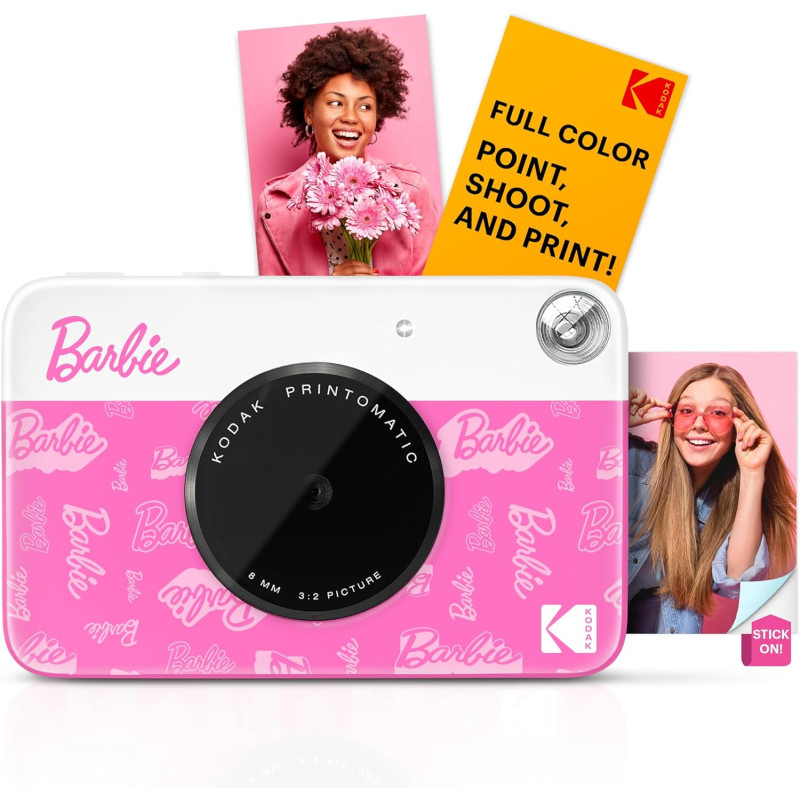 Kodak x Barbie Printomatic Appareil Photo numérique instantané Couleur Appareil Portable Barbie 5 MP, Zink 2x3 (5,1 x 7,5 cm) Pa
