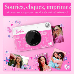 Kodak x Barbie Printomatic Appareil Photo numérique instantané Couleur Appareil Portable Barbie 5 MP, Zink 2x3 (5,1 x 7,5 cm) Pa