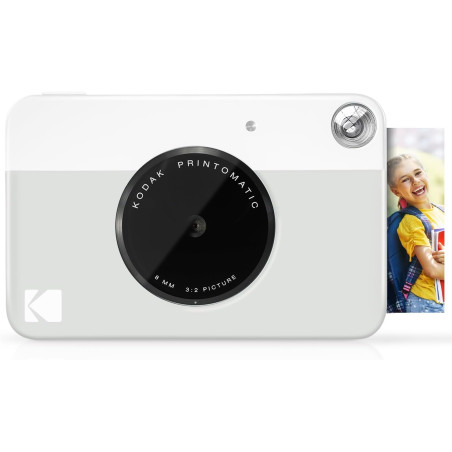 KODAK Printomatic Appareil photo numérique à impression instantanée couleur – Photos de haute qualité sur papier autocollant Zin