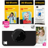 Kodak Printomatic Caméra Instantanée Full-Color – Pack 75 Feuilles – Photo Zink 2x3 – Noir