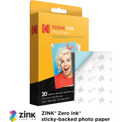 Kodak Printomatic Caméra Instantanée Full-Color – Pack 75 Feuilles – Photo Zink 2x3 – Noir