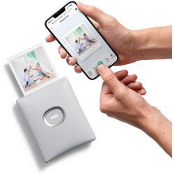 Instax square link smartphone photo printer, ash blanc