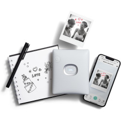 Instax square link smartphone photo printer, ash blanc