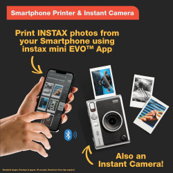 Fujifilm Instax Mini Evo Hybrid Appareil Photo instantané Marron