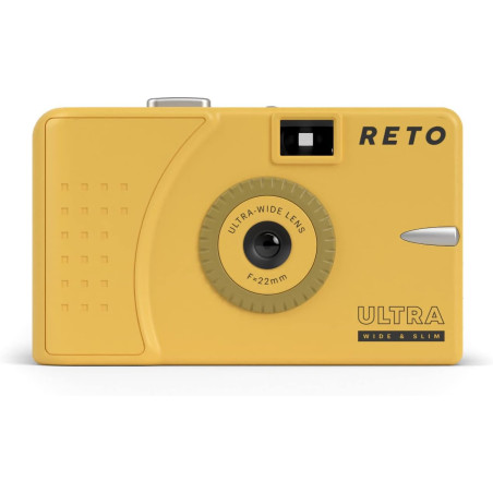 RETO Ultra Wide und Slim 35 mm Wiederverwendbare Tageslicht-Filmkamera – 22 mm Weitwinkelobjektiv, fokusfrei, Leicht, Einfach zu