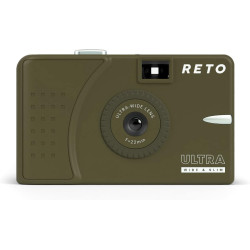 RETO Appareil Photo réutilisable Ultra Large et Fin 35 mm – Objectif de 22 mm de Large, sans Mise au Point, Poids léger, Facile 