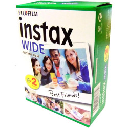 Fujifilm Instax Wide – Lot de 5 boîtes de 20 pellicules (100 photos format large) pour appareil photo instantané Fuji Instax 210