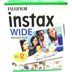Fujifilm Instax Wide – Lot de 5 boîtes de 20 pellicules (100 photos format large) pour appareil photo instantané Fuji Instax 210