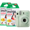 Fujifilm Instax Mini 12 Appareil Photo instantané avec Pack de 40 pellicules Vert Menthe