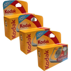 Kodak Fun Flash Appareil Photo jetable - 39 expositions, Lot de 3