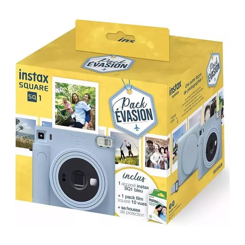 Appareil Photo instantané Fuji INSTAX SQ1 Bleu Pack Evasion