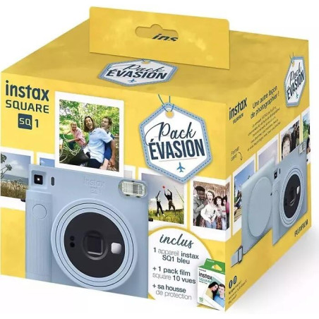 Appareil Photo instantané Fuji INSTAX SQ1 Bleu Pack Evasion