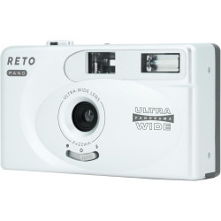 RETO PANO Appareil photo 35 mm – Objectif large 22 mm, panorama, commutation facile, modes cinématographiques, cache d'objectif,